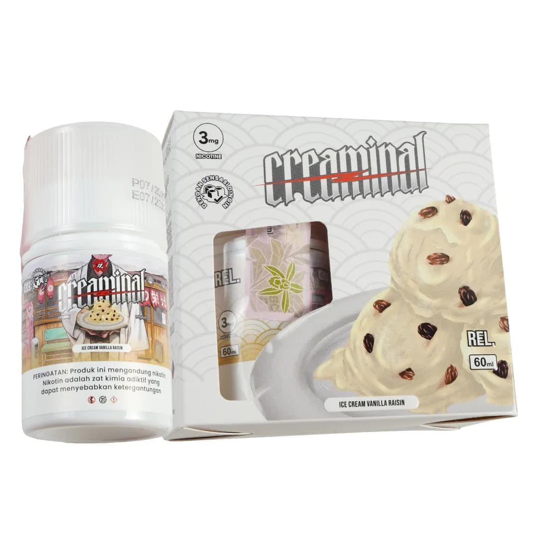 Creaminal - ICE Cream Vanilla Raisin 60ML